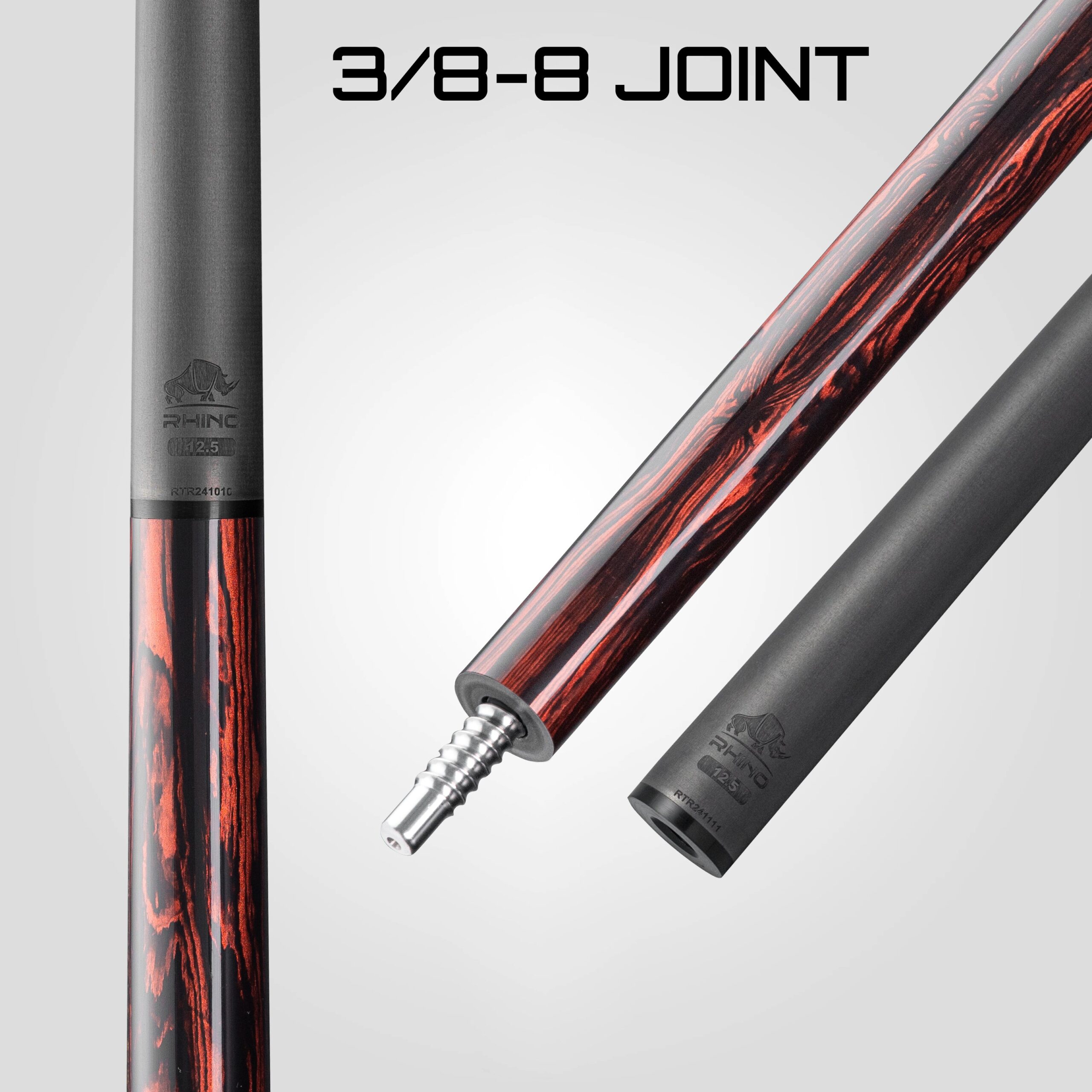 Rhino RETRÔ Pool Cue - Cocobolo - Wrapless - Arjumany