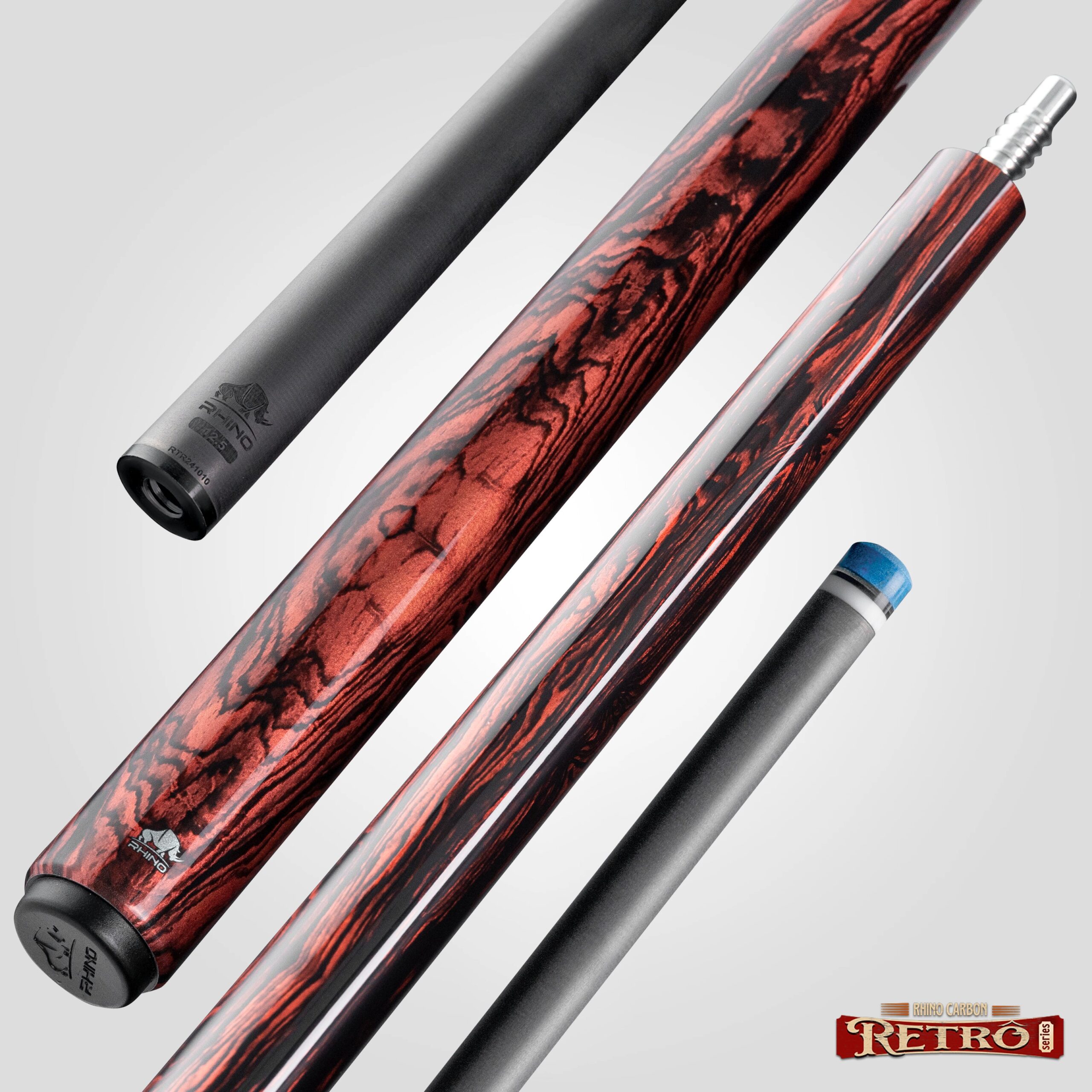 Rhino RETRÔ Pool Cue - Cocobolo - Wrapless - Arjumany