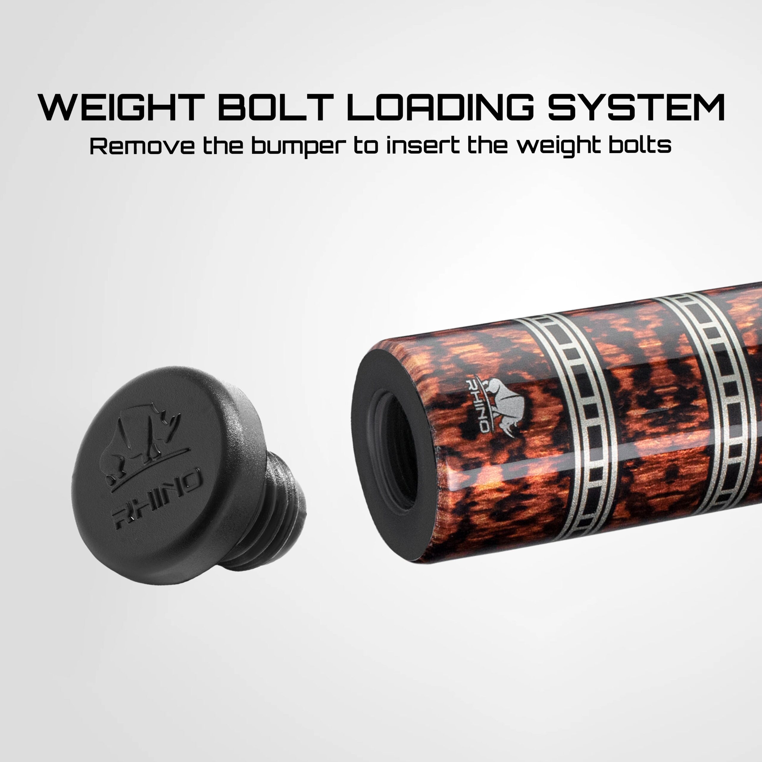 Rhino RETRÔ Pool Cue - Snake - Crocodile Embossed Microfiber Leather Wrap - Arjumany