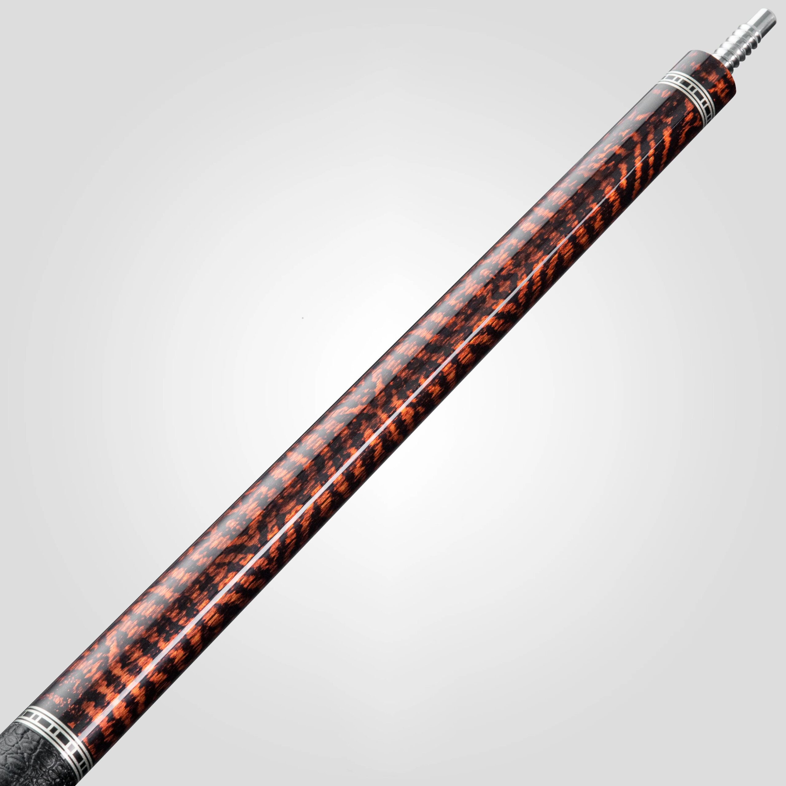 Rhino RETRÔ Pool Cue - Snake - Crocodile Embossed Microfiber Leather Wrap - Arjumany