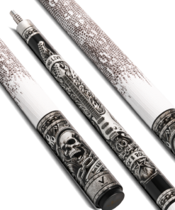 EVO Rebel Pool Cue - White Leather Wrap