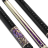 EVO Beast Pool Cue - Amethyst Lion - Leather Wrap