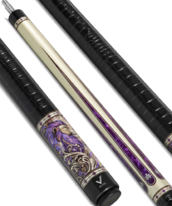 EVO Beast Pool Cue - Amethyst Lion - Leather Wrap