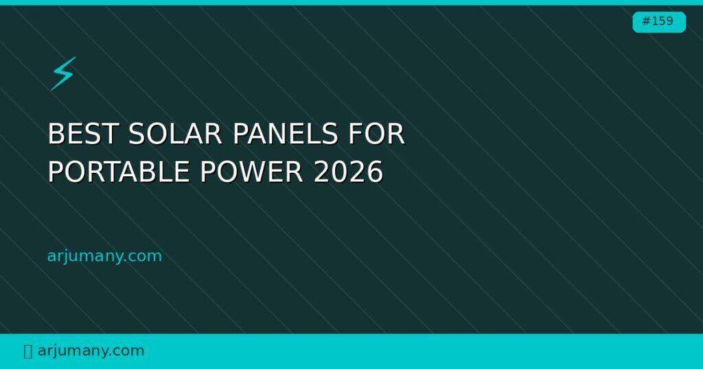 best solar panels for portable power 2026