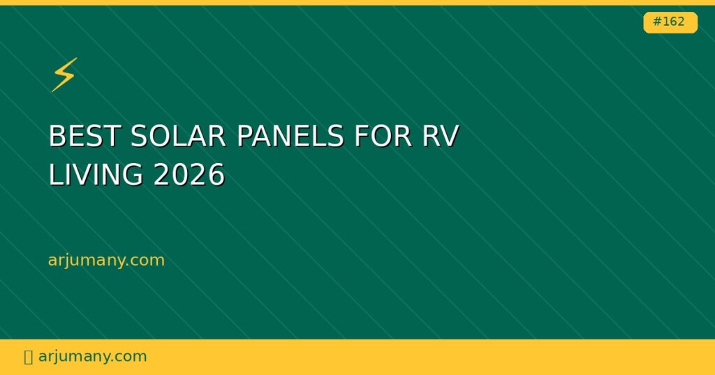 best solar panels for RV living 2026