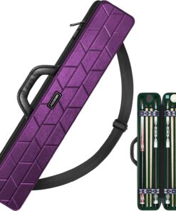 PU Leather Pool Cue Case - Premium, 2B/4S Capacity - Arjumany