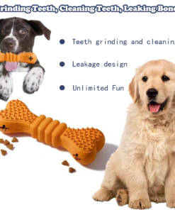 Natural rubber dental chew toys set for dogs teeth cleaning