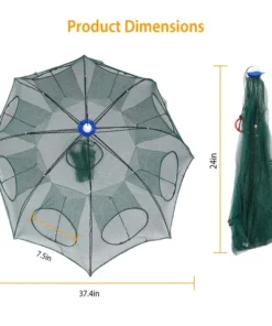 2 pack foldable crab and bait net traps