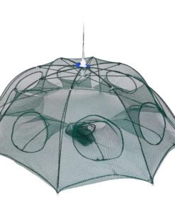 Foldable fishing bait trap net shrimp crawdad catcher