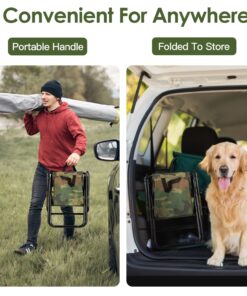 Foldable fishing chair with backrest and cooler bag