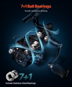 IM7 carbon fiber rod and spinning reel combo set