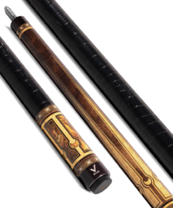 EVO Luna Pool Cue - Golden Crest - Leather Wrap