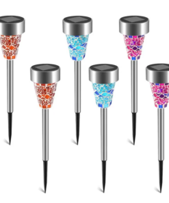 solar garden lights 4-pack outdoor waterproof