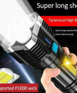 tactical LED flashlight 2000 lumens rechargeable