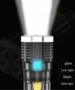 tactical LED flashlight 2000 lumens rechargeable